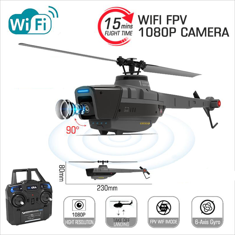 Drone Racing Camera - طائرة مروحية C128 2.4G RC 4