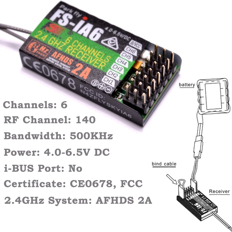 جهاز استقبال Flysky FS-IA6 6CH - مراجعة Drone Racing Receiver وسعره