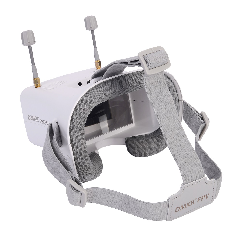 نظارة FPV أصلية 008D PRO بيضاء - مراجعة Drone Racing Goggles وسعره