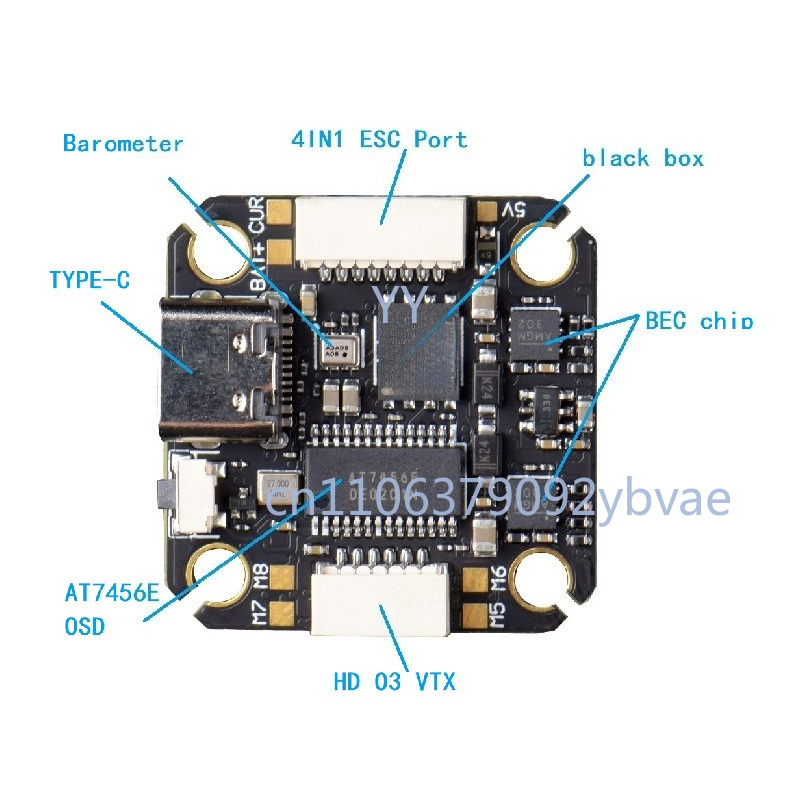 وحدة تحكم طيران F405 V2 مع حام - مراجعة Drone Racing Flight Controller وسعره