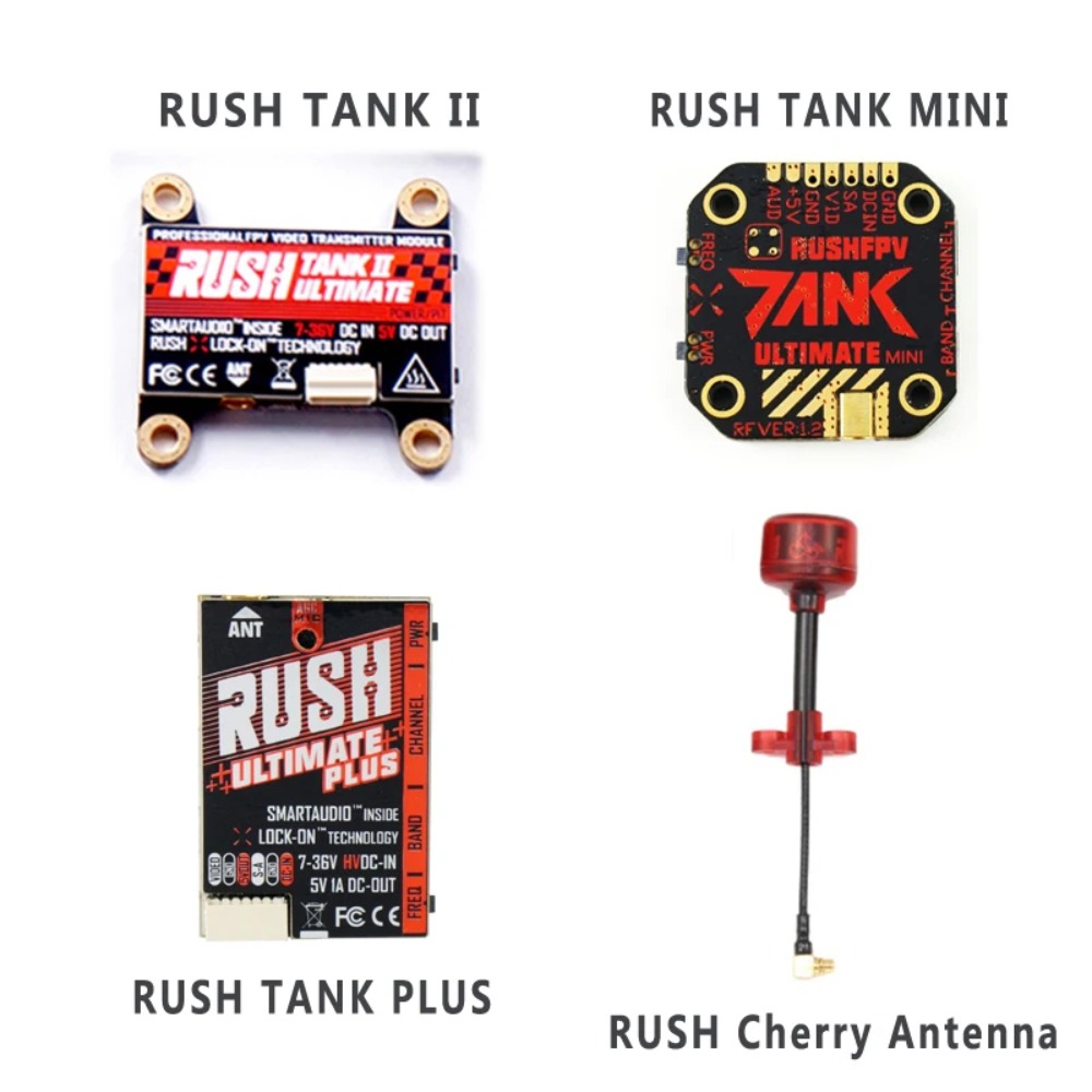 جهاز إرسال فيديو RUSH TANK Ult - مراجعة Drone Racing Vtx وسعره