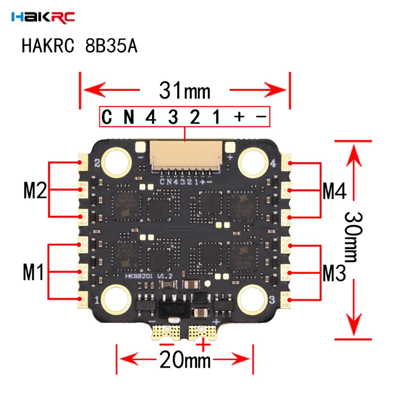 وحدة تحكم طيران HAKRC F7220 V2 - مراجعة Drone Racing Flight Controller وسعره